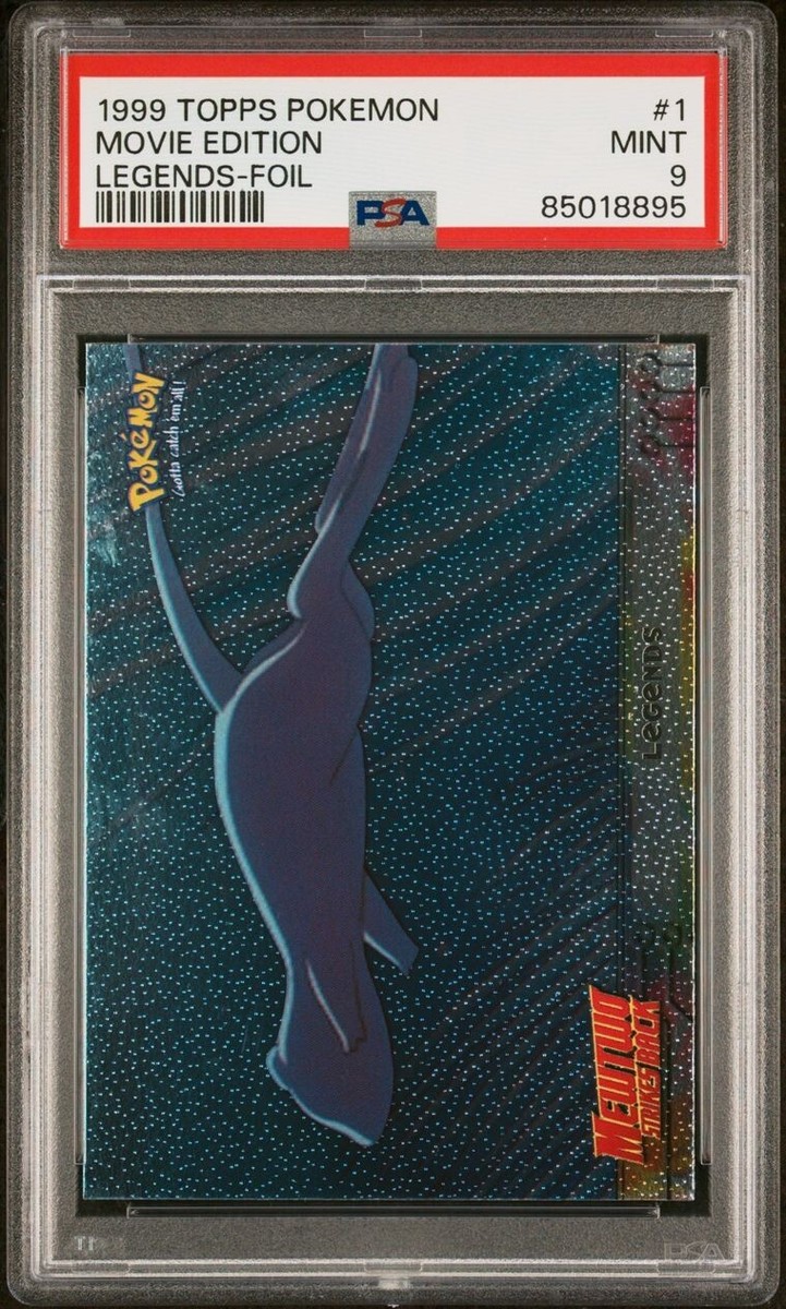 1999 Topps Pokemon Movie Edition with Mew Legends Sandpaper Foil