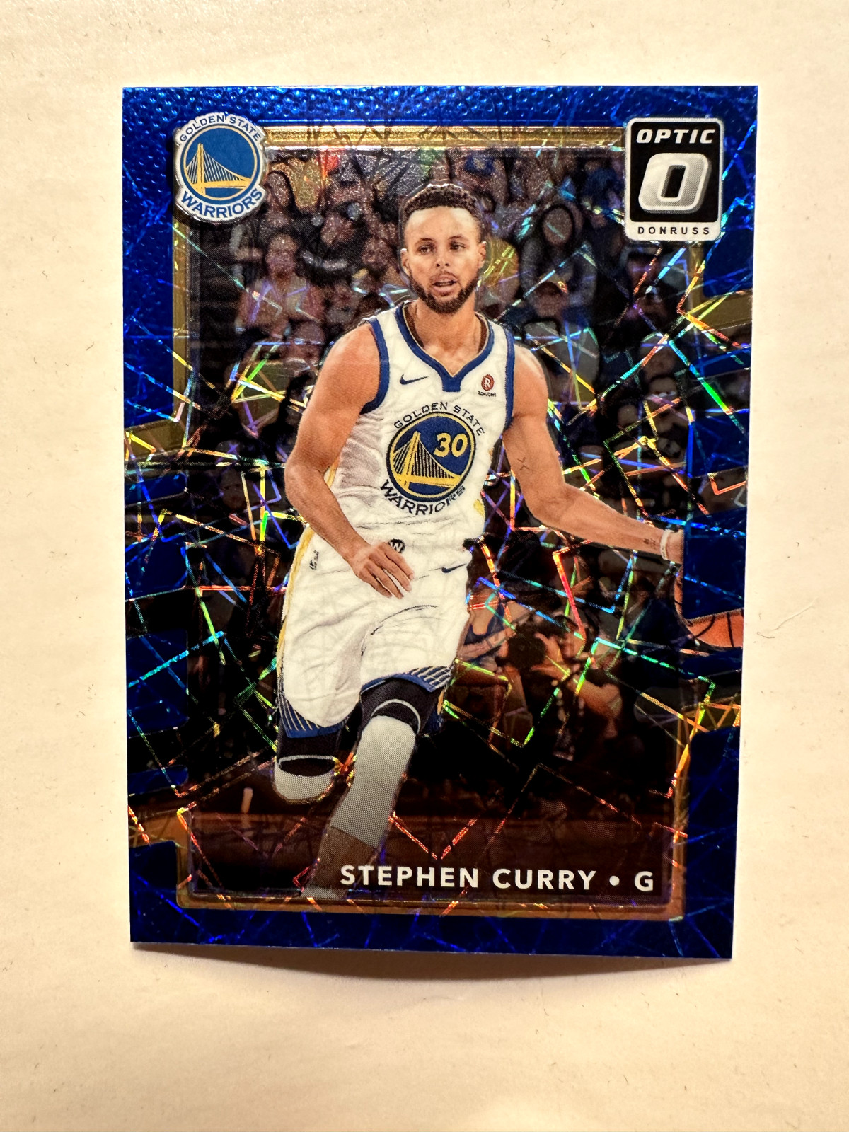 2017-18 Panini Donruss Optic - Blue Velocity Prizm #46 Stephen Curry