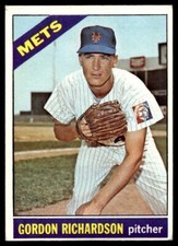 1966 Topps #51 Gordon Richardson RC New York Mets VG-VGEX SET BREAK!