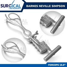 Barnes Neville Simpson Obstetric Forceps 15.5" With Handle OB/GYN Instruments