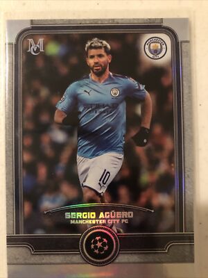 SERGIO AGUERO 2019-20 Topps Museum UEFA Champions League Silver 