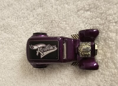 Vintage Mettal Hot Wheels 1968 Toy Car Redline Wheels 32 Ford Vicky Purple Uesd 
