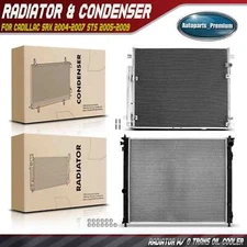 New Radiator & AC Condenser Cooling Kit for Cadillac SRX 2004-2007 STS 2005-2009
