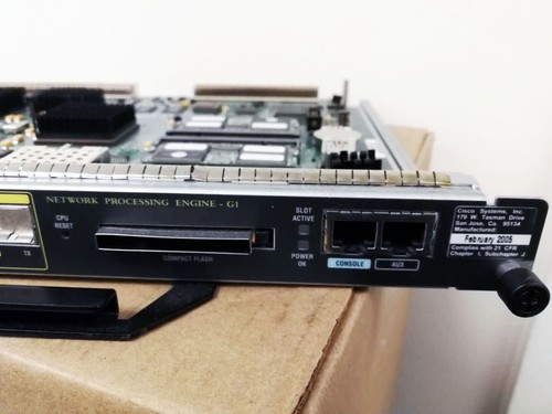 Cisco NPE-G1 w/256 DRAM 7206VXR 7204VXR Gigabit Route Processing Engine - Picture 2 of 2