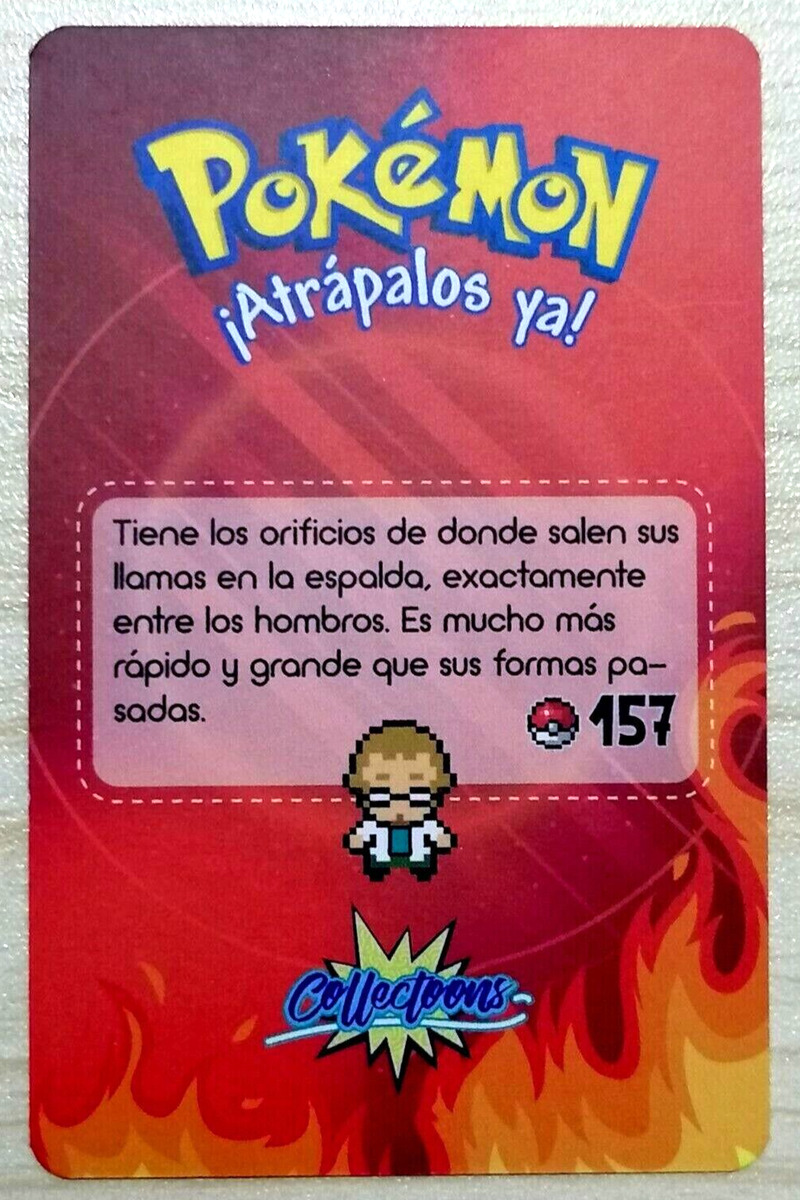 CARD POKEMON POKEDEX EC VOL. II #157 TYPHLOSION 2023 Johto PERU South  America