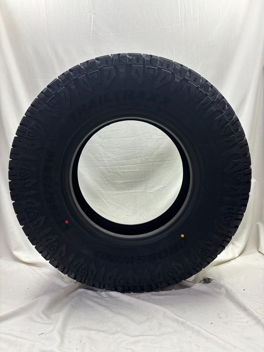 4 (Four) New Crosswind Trail Traxx LRE/10PR- LT265/75R16 Tires