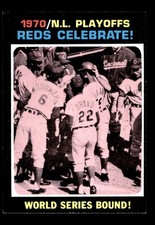1971 Topps Baseball #202 Reds Celebrate (World Series Bound!) EX/MT *e1