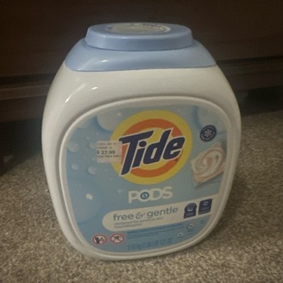 Tide PODS Free & Gentle Hypoallergenic Laundry Detergent Pods, 35 Loads HE