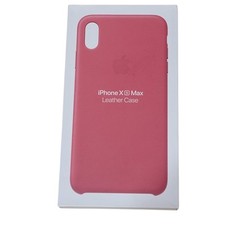 Genuine / Original Apple iPhone XS Max Leather Case - Peony Pink - New