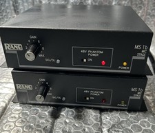 Lot 2 Rane MS 1b Microphone Amplifier with AC 1 Adapter Pre Owned