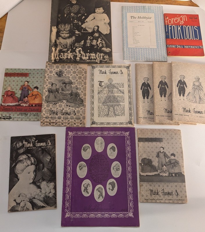 Mark Farmer Doll Toy Catalogs 1950s 1960s  Lot  #2 - From President (13 pcs)