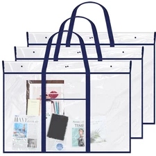Windyun 3 Pack Large Poster Storage Bag 48 x 36 Bulletin Board Holder Art Por...