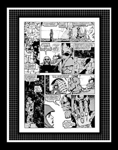 George Perez Infinity Gauntlet #1 Rare Production Art Pg 27 Monotone