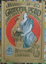 GratefuL Dead QuickSiLVer FD45-2 AVaLon BaLLrOOm  PoSter
