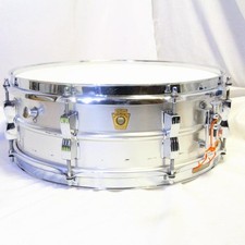 Ludwig No.404 Acrolite 14x5 Snare Drum 1960s Aluminum Classic Tone