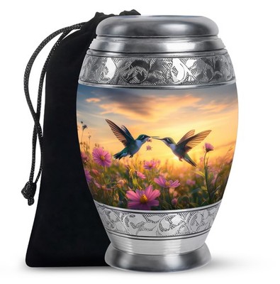 Shimmering Humming Bird Urns for Human Ashes Adult Dad, Cremation Urn (10 Inch)