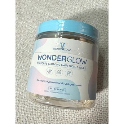 WonderCow WonderGlow Colostrum Collagen Hyaluronic Acid Skin Supplement 90ct