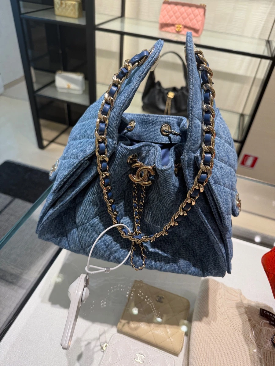 CHANEL Denim Exterior Shoulder Bags Bags & Handbags for Women for