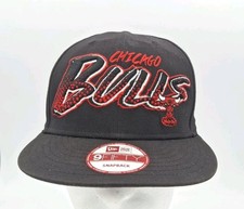 Chicago Bulls New Era Snapback Hat Black Hardwood Classics NBA Adjustable Cap