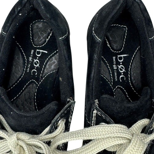 B.O.C. By Born Sneaker Schwarz Leder Gr. 6 Damenschuhe Y2K 90er Retro Schnürer - Bild 12 von 16
