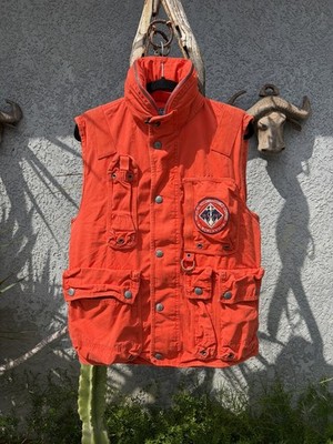 Vintage Polo Ralph Lauren Vest Jacket Cargo Utility Marine Naval Size L Rare RL