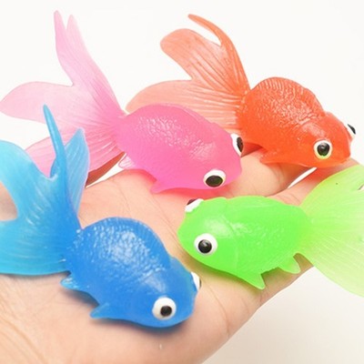 Realistic Goldfish Mini Figurine Marine Animal Model for Child Hobby Collector