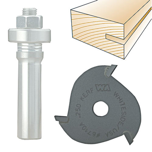 Whiteside 3-Wing Slotting Cutter, 9/32 in. 6712A