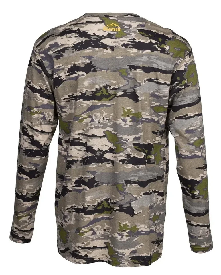 Browning Wasatch Long Sleeve T-Shirt Ovix Camo Men's Size: Medium - Image 2 of 3