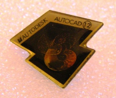 Anstecknadeln AUTODESK AUTOCAD 12 CAD SOFTWARE Vintage Pin Badge