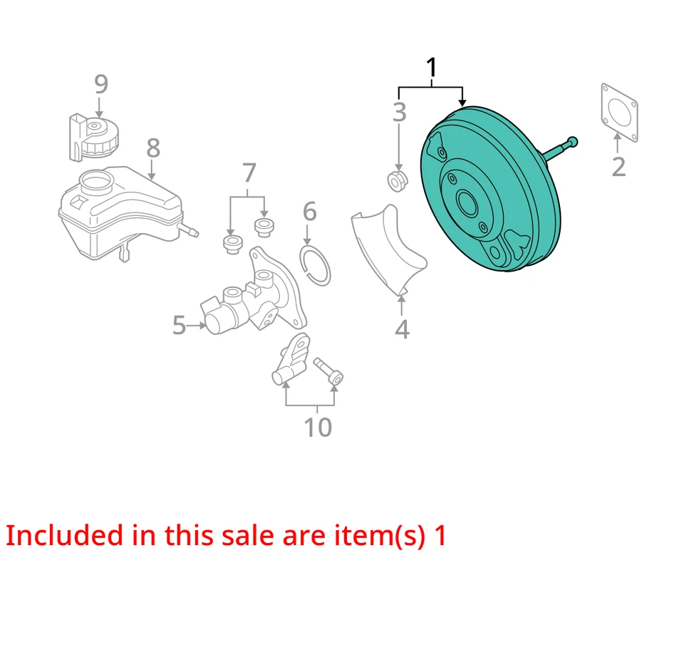 Volkswagen Golf GTI 2012 potenciador de freno OEM 99 k millas - LKQ417797304 Foto 4 de 4