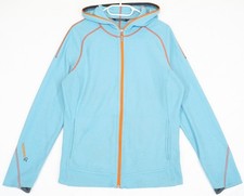 Norrona 29 Warm 1 Zip Hood Light Blue Polartec Fleece Women's Size L-XL