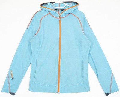 Norrona 29 Warm 1 Zip Hood Light Blue Polartec Fleece Damen Gr.L-XL