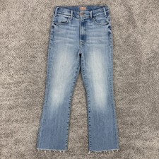 Mother Jeans Women  s Size Tag-29 / Fits-27 Au Revoir The Hustler Ankle Fray