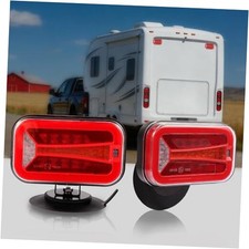 Wireless Trailer Lights Kit Magnetic Rechargeable LED Tail Light, 90