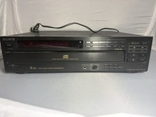 Sony CDP-C705 5-Disc CD Changer 18-Bit Optical Output Made in Japan Tested Works