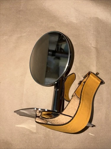 Wheel Mounted Mirror Vintage Classic Car With Leather Strap New