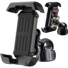 Bike Phone Holder, Phone Mount for Bicycle and Motorcycle Handlebar, Strong