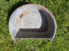 Vintage Galvanised Steel Poultry Feeding Tray