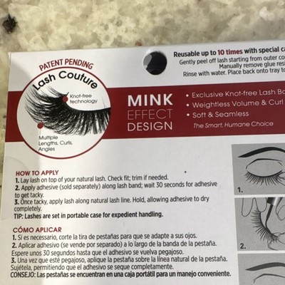 Kiss Lash Couture Faux Mink Collection Little Black Dress Strip Eyelashes  Black | eBay
