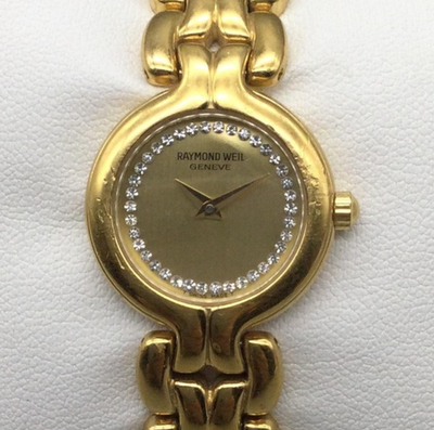 Raymond Weil Geneve Watch Womens 22mm 5876/1 BROKEN FOR PARTS OR