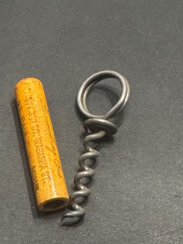 D-172 Vintage Double Ring Advertising Corkscrew -Old Sibley House Wines