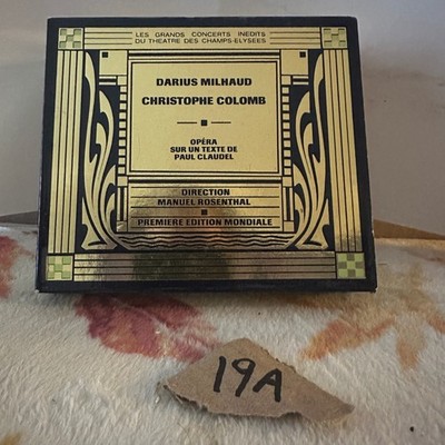 Darius Milhaud   Christophe Colomb CD Opera 1987 Montaigne Premiere Edition