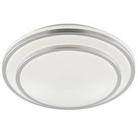 Brilliant Led Deckenleuchte Luciano Ø 29,5 X 6,5 Cm Neutralweiß Aluminium Weiß
