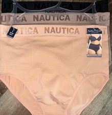 Nautica  Womens Shaping Briefs Underwear Panties Mild Control 3-Pair  2X