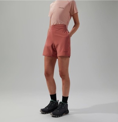 Berghaus Damen Shorts Winddicht Bequem Shell Stretchig Rosa UVP 55£ Neu. b22