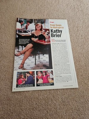 TPEEP489 MAGAZINARTIKEL & BILD 11X8'' KATHY BRIER 