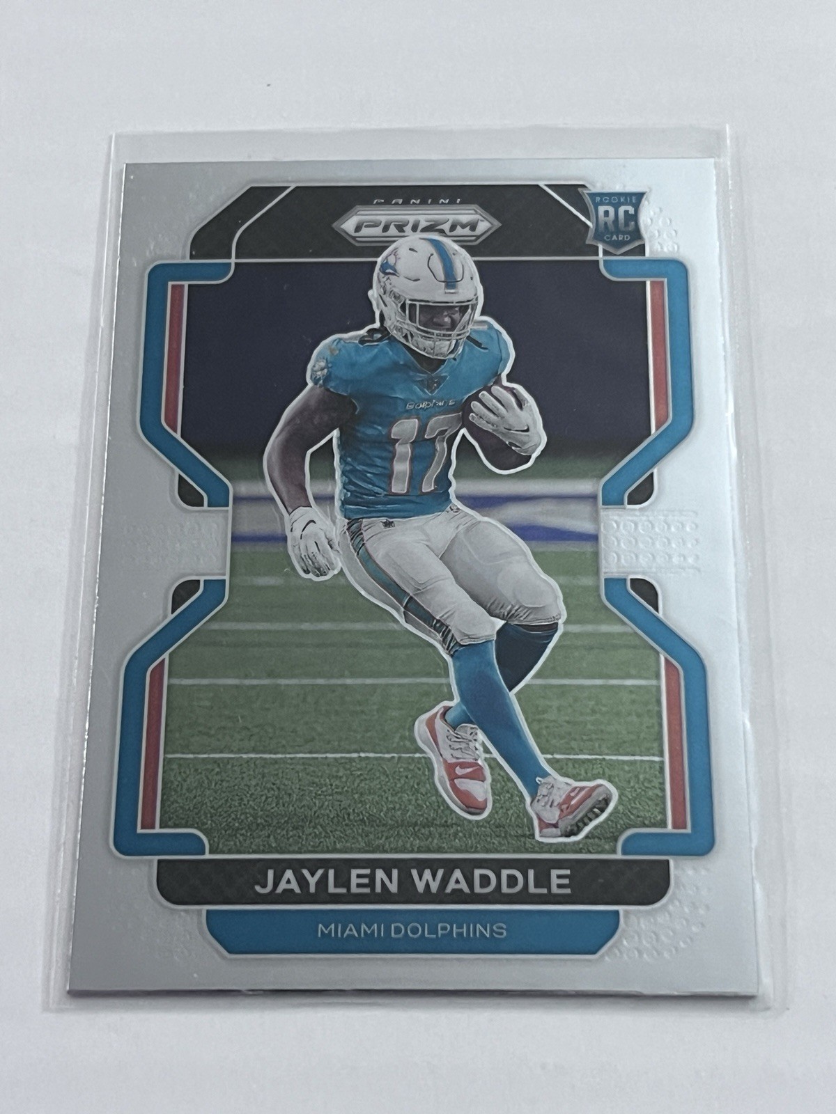 2021 Panini Prizm Jaylen Waddle Base RC #338 Miami Dolphins
