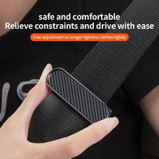 2x Car Safety Belt Clipcarbon Fiber Style Seat Belt Adjusteruniversal Fit 2x Car Safety Belt Clipcarbon Fiber Style Seat Belt Adjusteruniversal Fit