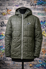 Nike Sportswear Synthetic puffer down Jacket Fleece Lined Khaki Green uk large