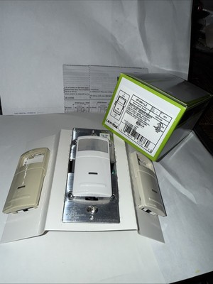 NEW Leviton Universal Motion Sensor Remote IPV0R-1LZ Lt Almond White Ivory faces